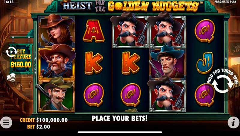 Unleash the Adventure of Heist for the Golden Nuggets Slot!