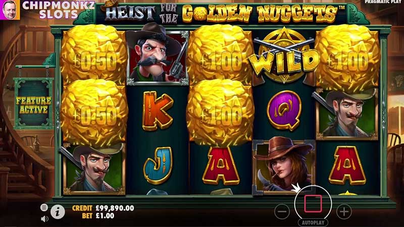 Unleash the Adventure of Heist for the Golden Nuggets Slot!