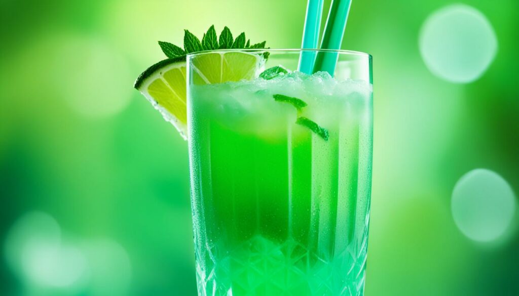classic green demon cocktail recipe image