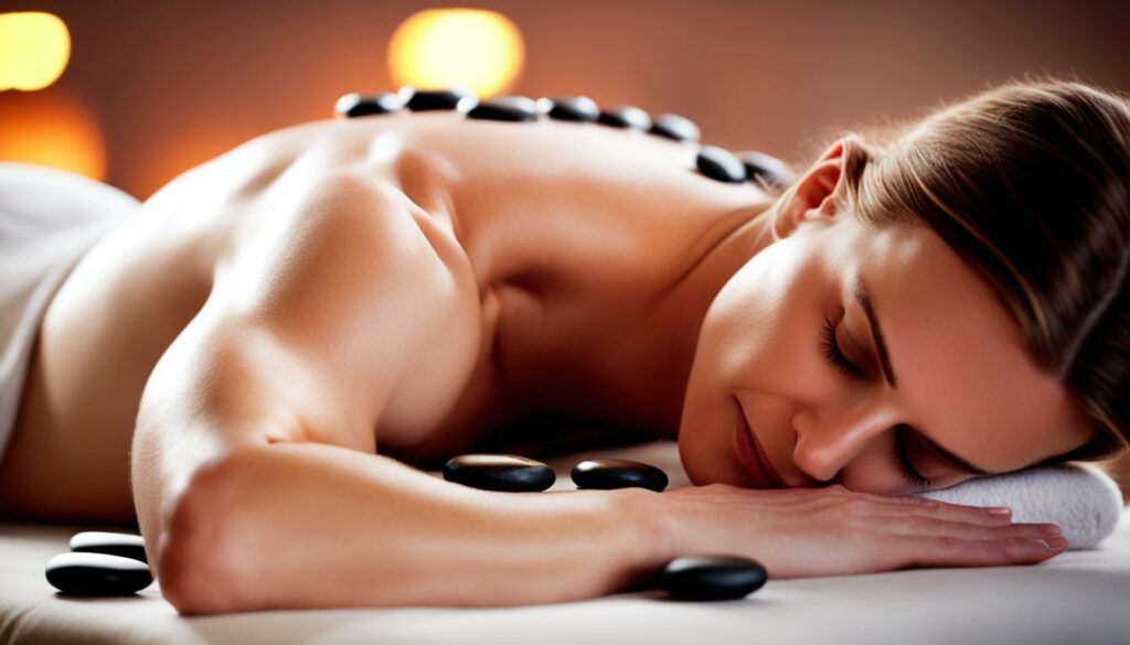 hot stone massage for stress relief